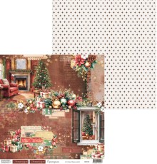 Бумага двусторонняя коллекция "Праздник из детства", 30,5*30,5см., Scrapodelie