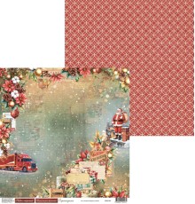 Бумага двусторонняя коллекция "Праздник из детства", 30,5*30,5см., Scrapodelie