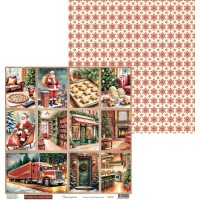 Бумага двусторонняя коллекция "Праздник из детства", 30,5*30,5см., Scrapodelie