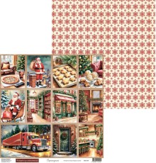 Бумага двусторонняя коллекция "Праздник из детства", 30,5*30,5см., Scrapodelie