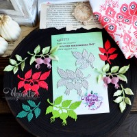 Ножи для вырубки "Веточки шиповника №2" от AgiArt