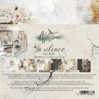 Набор бумаги "In Silence" 20,3 х 20,3 см., 6 листов, 1/2 набора, Alchemy of Art