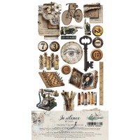 Набор для вырезания "In Silence" 15,2*30,5 см, 6 листов, Alchemy of Art