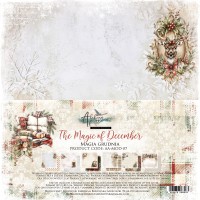 Набор бумаги "The Magic of December" 30,5 x 30,5 см., 6 листов, Alchemy of Art