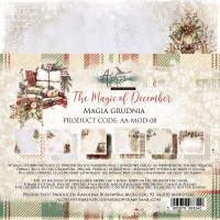 Набор бумаги "The Magic of December" 20,3 х 20,3 см., 6 листов, 1/2 набора, Alchemy of Art
