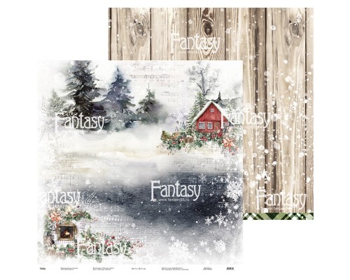 Набор бумаги "Уютная зима" 30,5*30,5 см, Fantasy