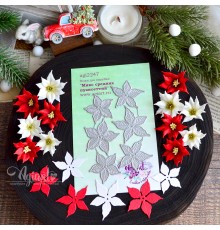 Ножи для вырубки "Микс средних пуансеттий" от AgiArt