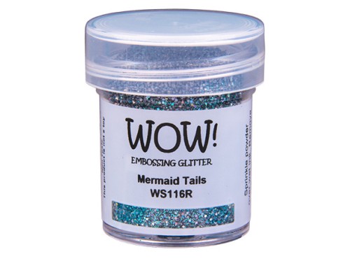 Пудра для эмбоссинга "Mermaid Tails", непрозрачная, 15мл., WOW!