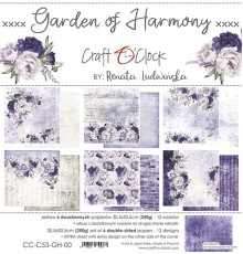 Набор бумаги "Garden Of Harmony" 30,5*30,5 см., 6 листов, Craft O'Clock
