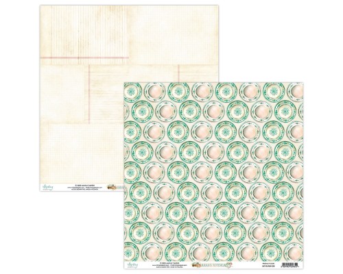 Набор бумаги "Nana's Kitchen" 15,2*15,2 см, 12 листов, 1/2 полного набора, Mintay paper