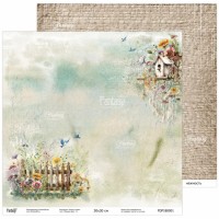 Лист двусторонней бумаги, коллекции "Родные края" 30*30 см, Fantasy