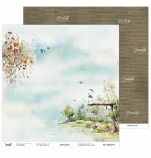 Лист двусторонней бумаги, коллекции "Родные края" 30*30 см, Fantasy