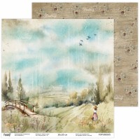 Лист двусторонней бумаги, коллекции "Родные края" 30*30 см, Fantasy