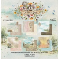 Набор бумаги "Родные края" 30*30 см., 6 листов, Fantasy