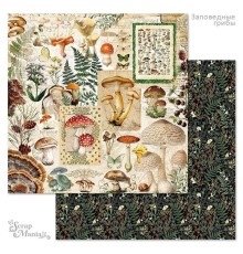 Бумага двусторонняя "Заповедные грибы. Осенний урожай", ScrapMania