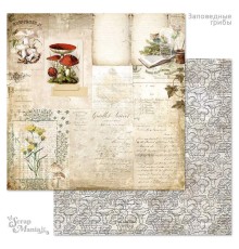 Бумага двусторонняя "Заповедные грибы. Лесные духи", ScrapMania