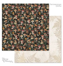 Бумага двусторонняя "Заповедные грибы. Царство мухоморов", ScrapMania