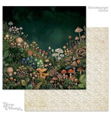 Бумага двусторонняя "Заповедные грибы. Тропинка", ScrapMania