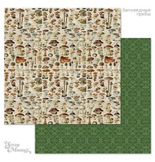 Бумага двусторонняя "Заповедные грибы. Кладовая", ScrapMania