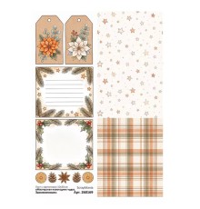 Лист с картинками 10х30 см "Мастерская новогодних чудес. Заснеженная", ScrapMania