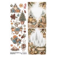 Лист с картинками 10х30 см "Мастерская новогодних чудес. Загадочная", ScrapMania