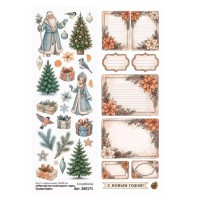 Лист с картинками 10х30 см "Мастерская новогодних чудес. Сказочная", ScrapMania