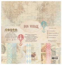 Набор бумаги "Bon Voyage" 20*20см., Craft paper  