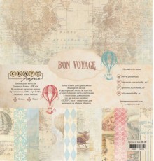 Набор бумаги "Bon Voyage"30*30см., Craft paper  
