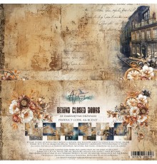 Набор бумаги "Behind Closed Doors" 30,5 x 30,5 см., 6 листов, Alchemy of Art