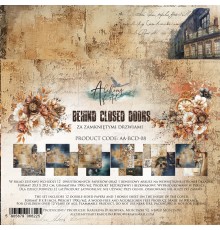 Набор бумаги "Behind Closed Doors" 20,3 х 20,3 см., 6 листов, 1/2 набора, Alchemy of Art