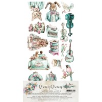 Набор для вырезания "Dreamy Dreams" 15,2*30,5 см, 6 листов, Alchemy of Art