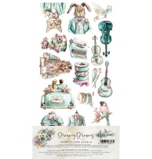 Набор для вырезания "Dreamy Dreams" 15,2*30,5 см, 6 листов, Alchemy of Art