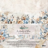 Набор бумаги "In Shades of Blue" 30,5 x 30,5 см., 6 листов, Alchemy of Art