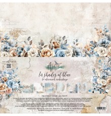 Набор бумаги "In Shades of Blue" 30,5 x 30,5 см., 6 листов, Alchemy of Art