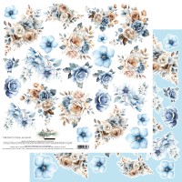 Лист для вырезания "In Shades of Blue" 30,5*30,5 см., Alchemy of Art