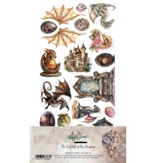 Набор для вырезания "The Legends of the Dragons" 15,2*30,5 см, 6 листов, Alchemy of Art