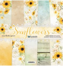 Набор бумаги "Sunflowers" 30,5*30,5 см, ScrapAndMe