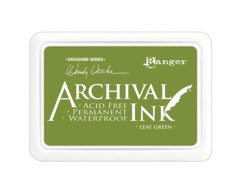 Штемпельная подушка "Archival Ink - Leaf Green", Ranger