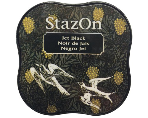 Штемпельная подушечка "StazOn - Jet Black", Tsukineko