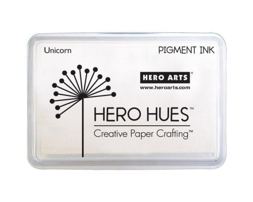 Пигментные чернила белые "Unicorn"  Pigment Ink Pad, Hero Arts