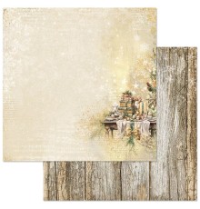 Бумага двусторонняя "Золотой Новый Год. Нарядный стол", ScrapMania