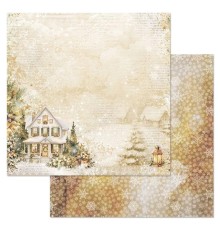 Бумага двусторонняя "Золотой Новый Год. Милый дом", ScrapMania