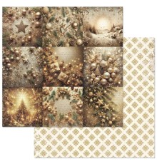Бумага двусторонняя "Золотой Новый Год. Карточки", ScrapMania
