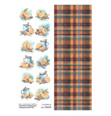 Лист с картинками 10*30 см "Снежинки-мандаринки. Мандариновый чай", ScrapMania