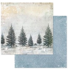 Бумага двусторонняя "Сочельник. Елки", ScrapMania