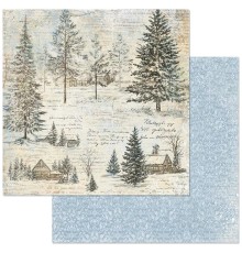 Бумага двусторонняя "Сочельник. На снежной опушке", ScrapMania