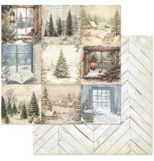 Бумага двусторонняя "Сочельник. Фрагменты", ScrapMania