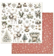 Бумага двусторонняя "Сочельник. Детали", ScrapMania