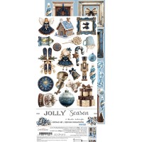 Набор для вырезания "Jolly Season" 15,25*31,5 см, 1/2 набора, 9 листов, Craft O'Clock
