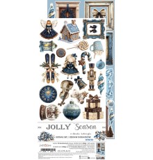 Набор для вырезания "Jolly Season" 15,25*31,5 см, 1/2 набора, 9 листов, Craft O'Clock